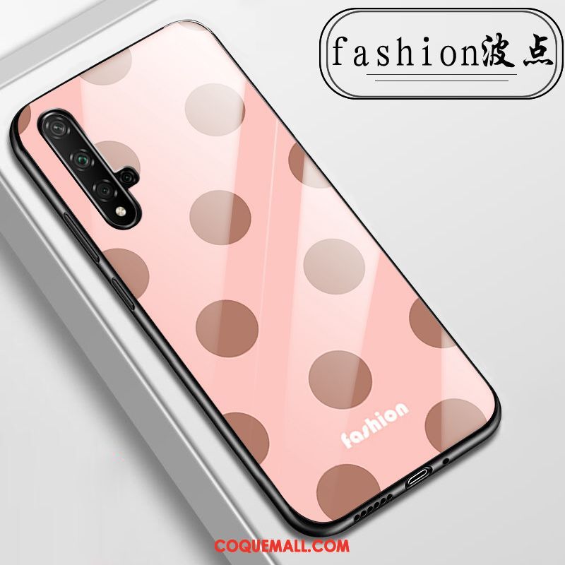 Étui Huawei Nova 5t Incassable Rose Fleurs, Coque Huawei Nova 5t Téléphone Portable Verre