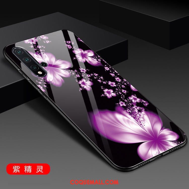 Étui Huawei Nova 5t Miroir Tout Compris Verre, Coque Huawei Nova 5t Rouge Personnalité