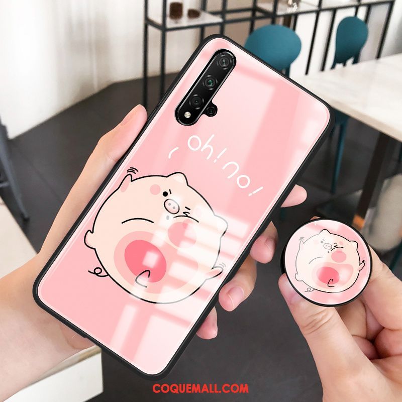 Étui Huawei Nova 5t Net Rouge Petit Téléphone Portable, Coque Huawei Nova 5t Créatif Marque De Tendance