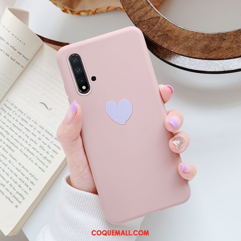 Étui Huawei Nova 5t Personnalité Amour Nouveau, Coque Huawei Nova 5t Fluide Doux Vert