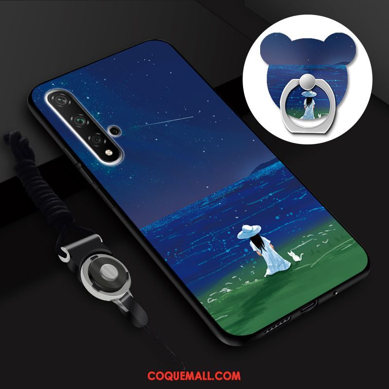 Étui Huawei Nova 5t Protection Téléphone Portable Bleu, Coque Huawei Nova 5t Silicone