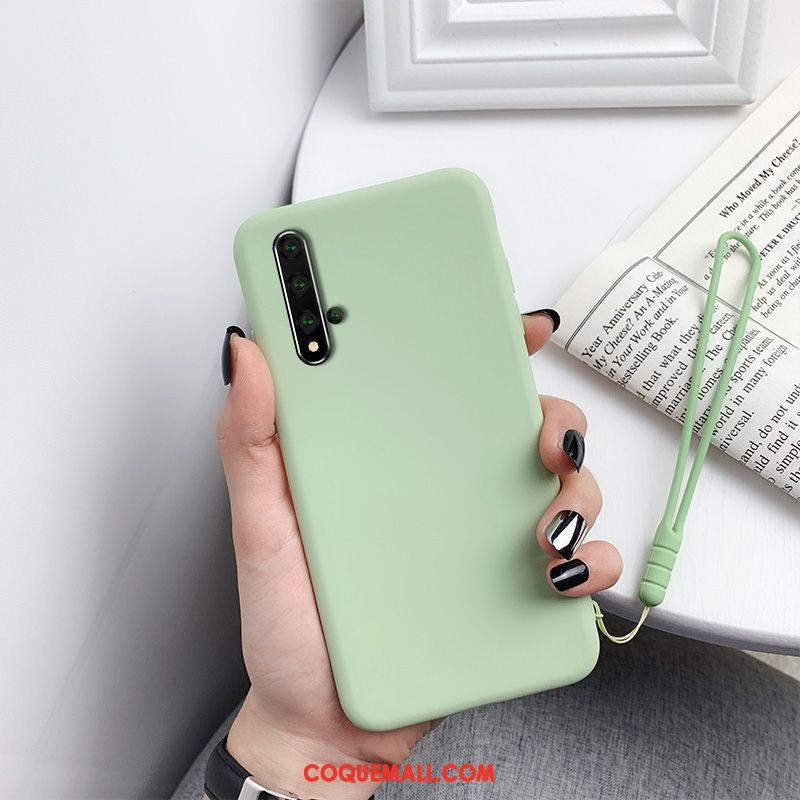 Étui Huawei Nova 5t Rouge Protection Très Mince, Coque Huawei Nova 5t Téléphone Portable Couleur Unie