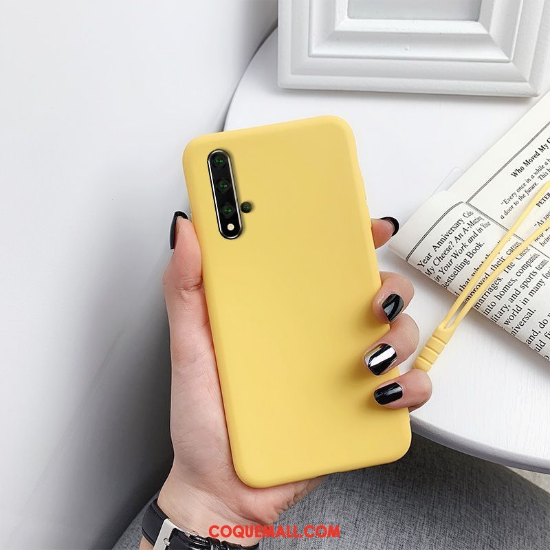 Étui Huawei Nova 5t Rouge Protection Très Mince, Coque Huawei Nova 5t Téléphone Portable Couleur Unie