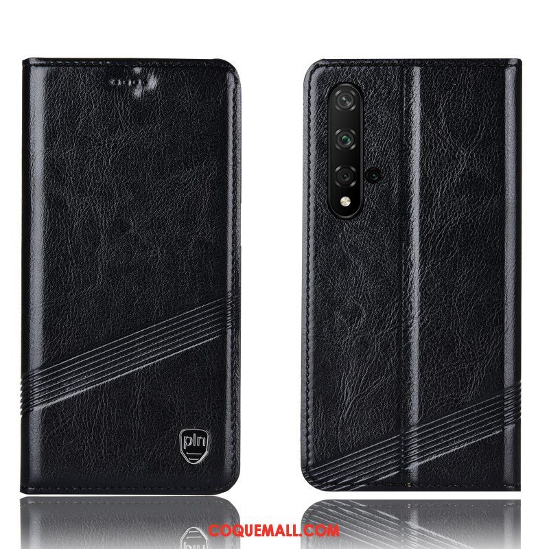 Étui Huawei Nova 5t Tout Compris Téléphone Portable Cuir Véritable, Coque Huawei Nova 5t Protection Braun