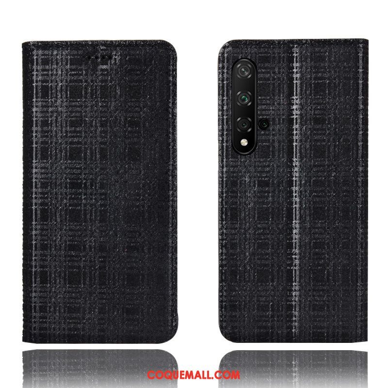 Étui Huawei Nova 5t Tout Compris Téléphone Portable Incassable, Coque Huawei Nova 5t Rouge En Cuir
