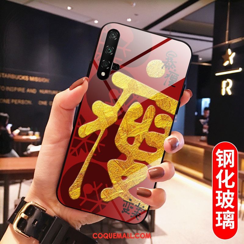 Étui Huawei Nova 5t Très Mince Créatif Amoureux, Coque Huawei Nova 5t Silicone Rouge
