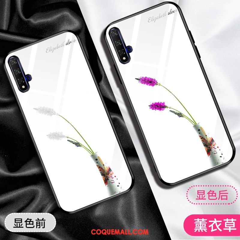 Étui Huawei Nova 5t Téléphone Portable Net Rouge Marque De Tendance, Coque Huawei Nova 5t Blanc Tout Compris