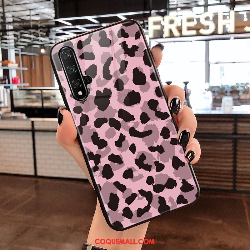 Étui Huawei Nova 5t Verre Trempé Tendance Noir, Coque Huawei Nova 5t Épissure Téléphone Portable