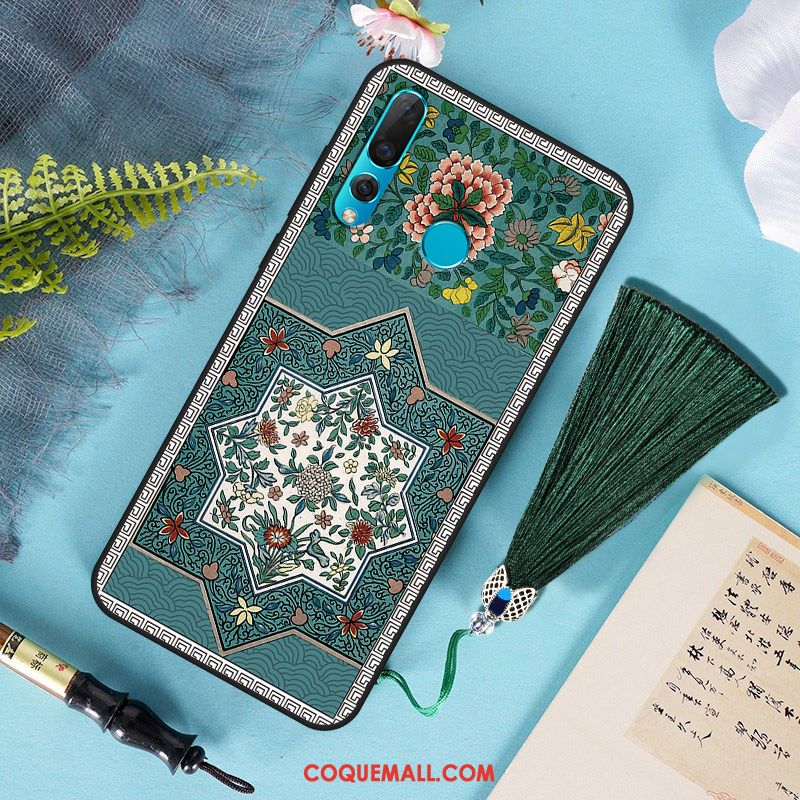 Étui Huawei P Smart+ 2019 Art Mode À Franges, Coque Huawei P Smart+ 2019 Vintage Créatif