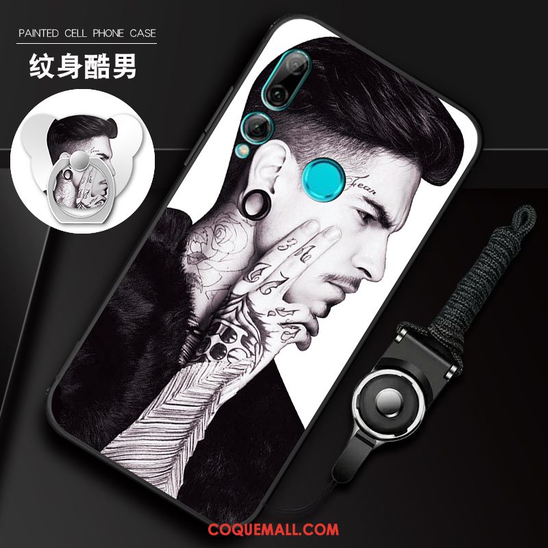 Étui Huawei P Smart+ 2019 Blanc Incassable Mode, Coque Huawei P Smart+ 2019 Dessin Animé Téléphone Portable