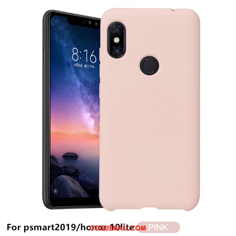 Étui Huawei P Smart 2019 Couleur Unie Nouveau Sentir, Coque Huawei P Smart 2019 Noir Téléphone Portable