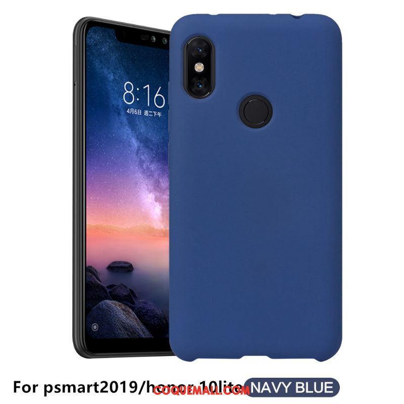 Étui Huawei P Smart 2019 Couleur Unie Nouveau Sentir, Coque Huawei P Smart 2019 Noir Téléphone Portable