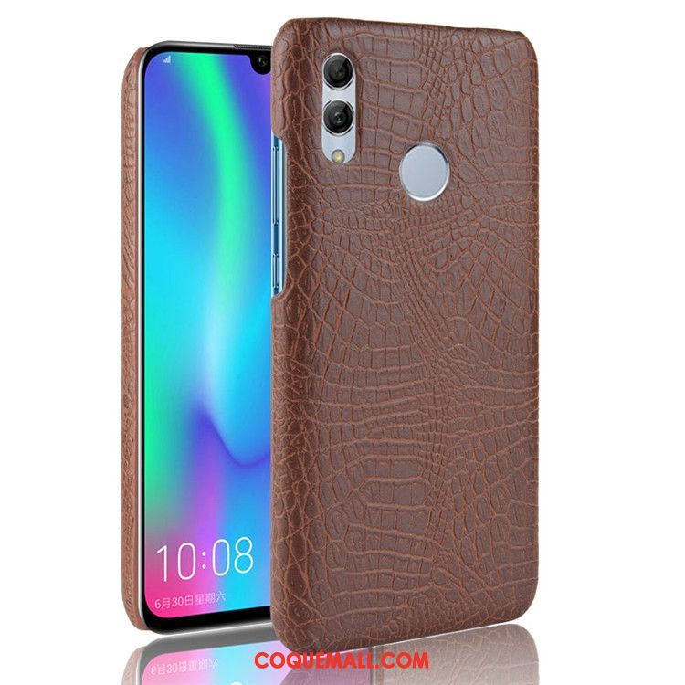 Étui Huawei P Smart 2019 Crocodile Modèle Téléphone Portable Business, Coque Huawei P Smart 2019 Créatif Blanc