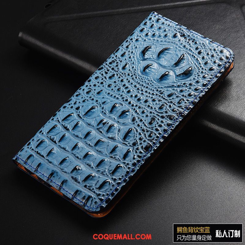 Étui Huawei P Smart 2019 Cuir Véritable Protection Modèle Fleurie, Coque Huawei P Smart 2019 Téléphone Portable En Cuir