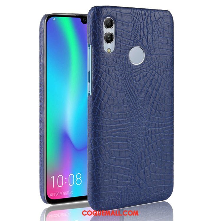 Étui Huawei P Smart 2019 Difficile Noir Protection, Coque Huawei P Smart 2019 Cuir Crocodile