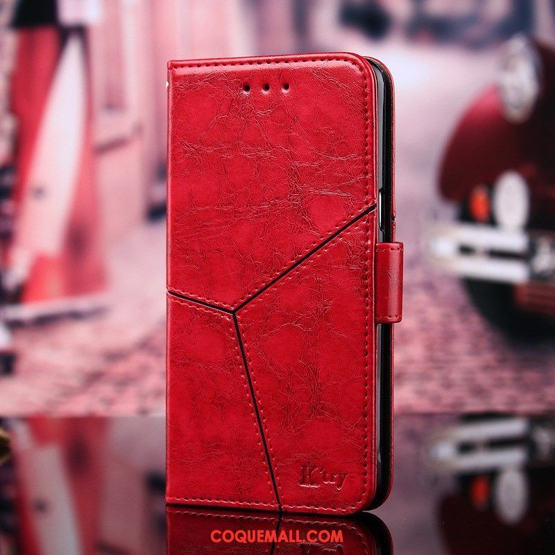 Étui Huawei P Smart 2019 En Cuir Une Agrafe Téléphone Portable, Coque Huawei P Smart 2019 Support Mode