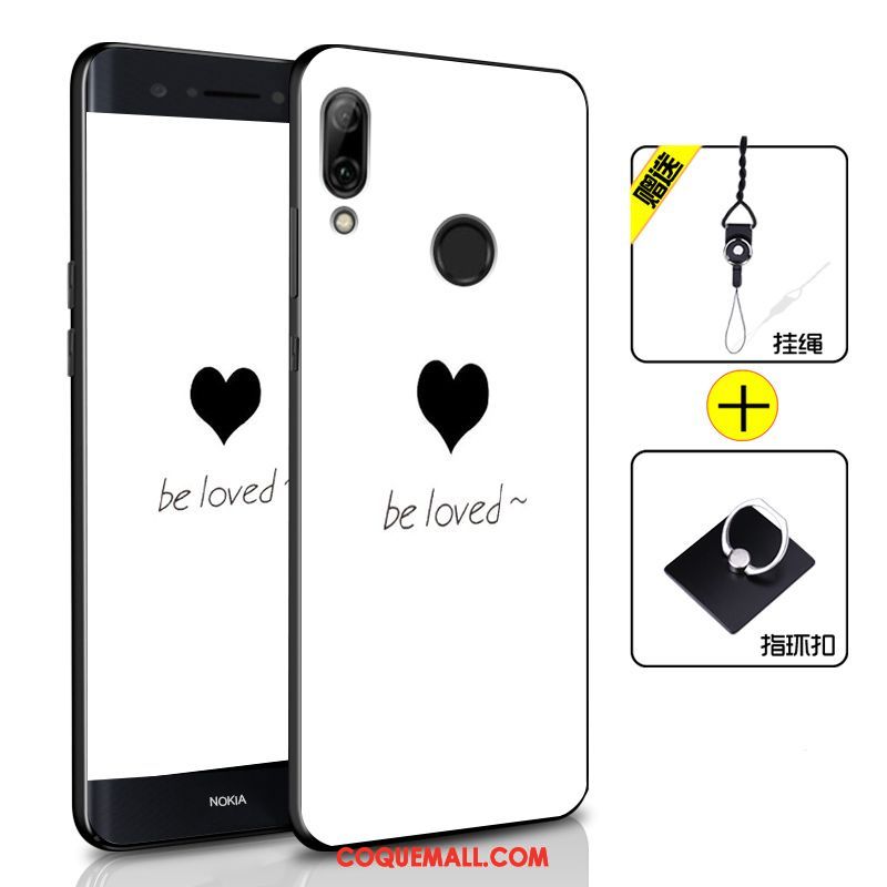 Étui Huawei P Smart 2019 Fluide Doux Incassable Téléphone Portable, Coque Huawei P Smart 2019 Créatif Bleu