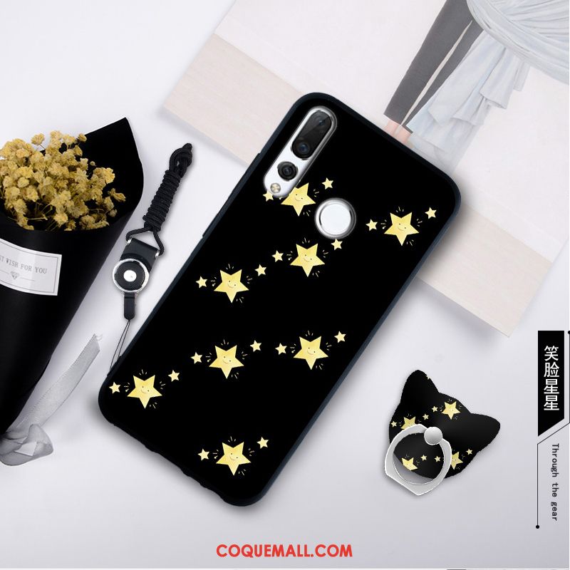 Étui Huawei P Smart+ 2019 Fluide Doux Ornements Suspendus Vert, Coque Huawei P Smart+ 2019 Tempérer Silicone