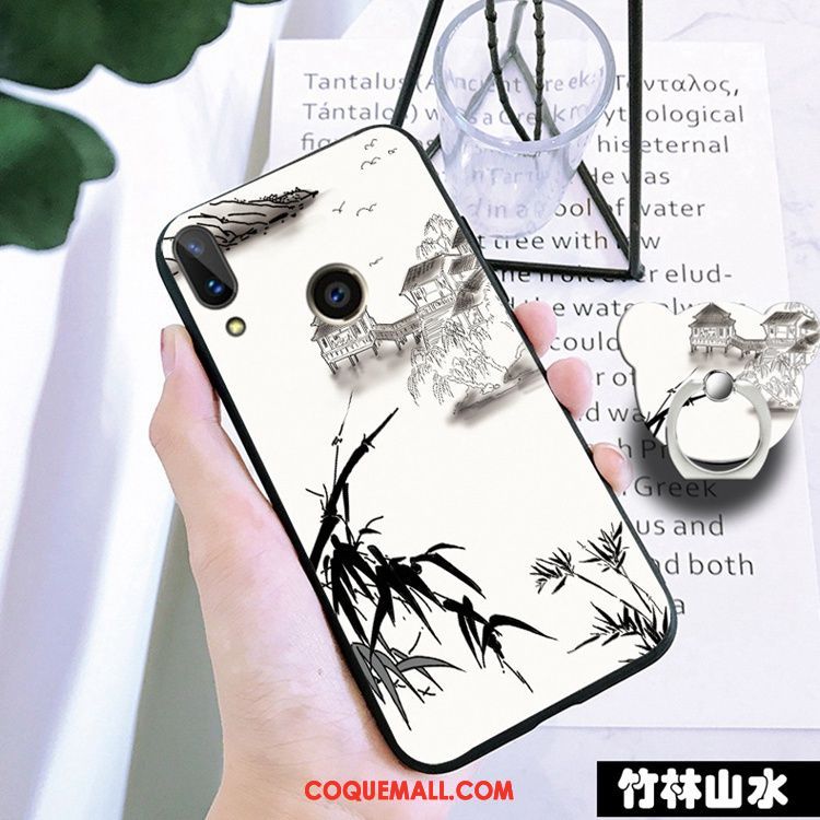 Étui Huawei P Smart 2019 Fluide Doux Protection Jeunesse, Coque Huawei P Smart 2019 Créatif Téléphone Portable