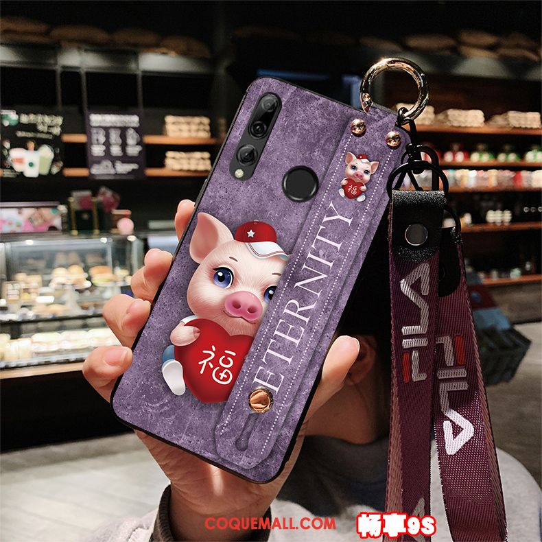 Étui Huawei P Smart+ 2019 Fluide Doux Silicone Violet, Coque Huawei P Smart+ 2019 Protection Personnalité