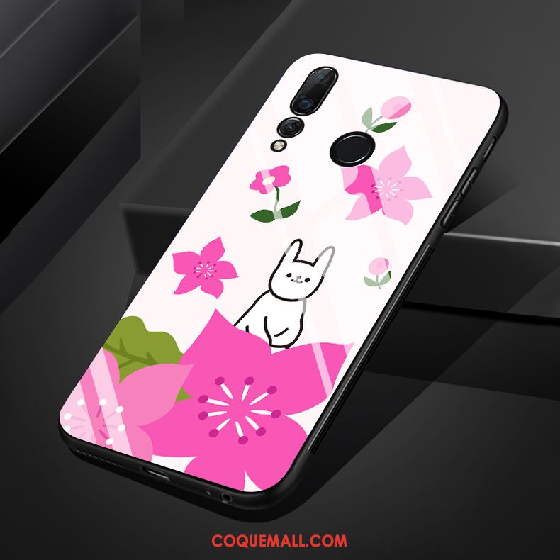 Étui Huawei P Smart+ 2019 Frais Original Verre, Coque Huawei P Smart+ 2019 Art Blanc