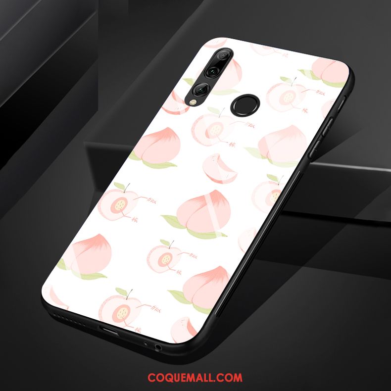 Étui Huawei P Smart+ 2019 Fruit Rose Verre, Coque Huawei P Smart+ 2019 Simple Frais