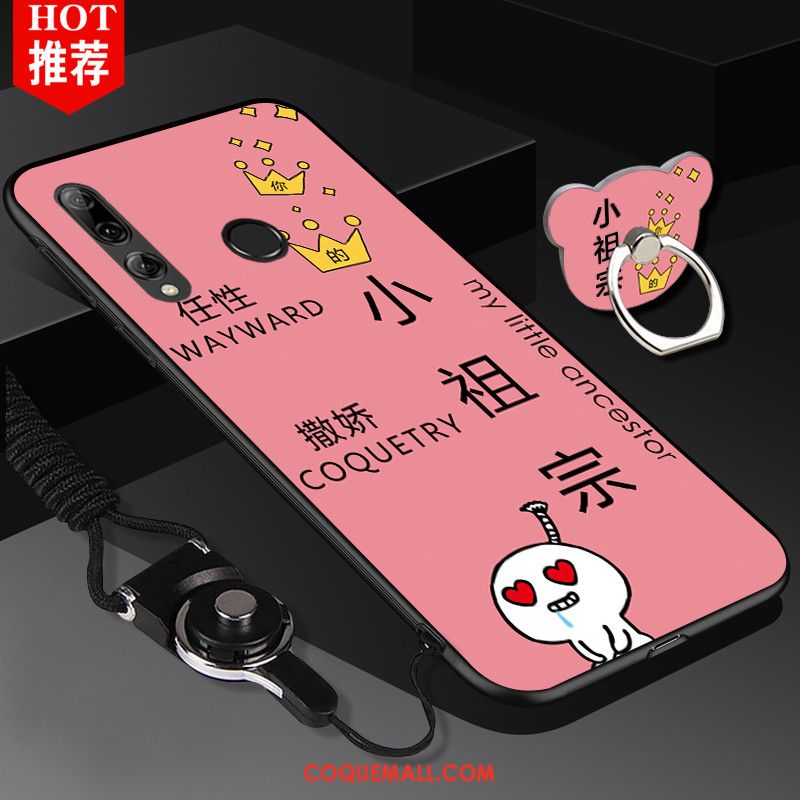 Étui Huawei P Smart+ 2019 Incassable Silicone Rose, Coque Huawei P Smart+ 2019 Protection Téléphone Portable