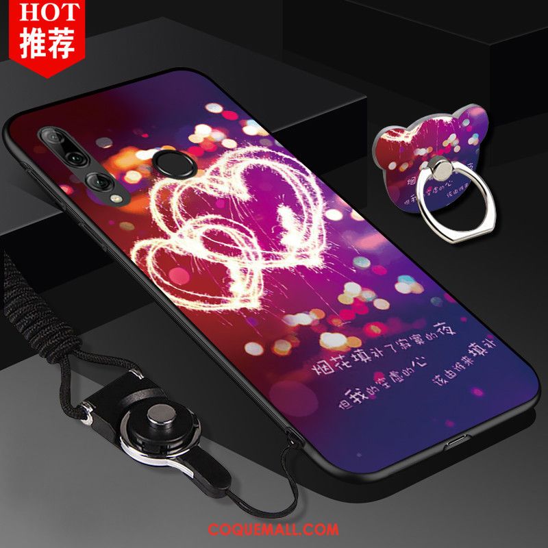 Étui Huawei P Smart+ 2019 Incassable Silicone Rose, Coque Huawei P Smart+ 2019 Protection Téléphone Portable