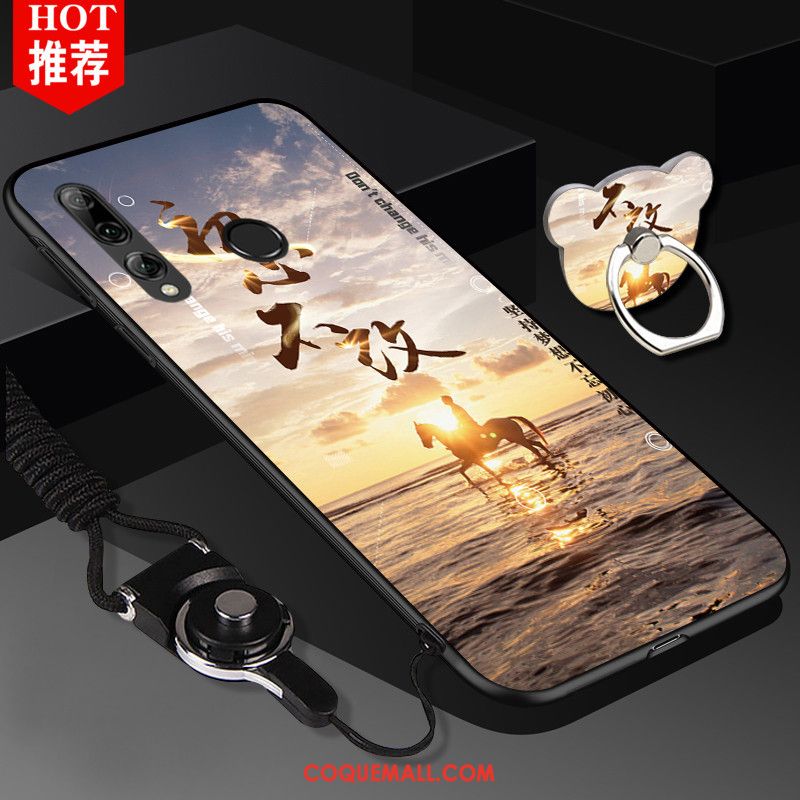 Étui Huawei P Smart+ 2019 Incassable Silicone Rose, Coque Huawei P Smart+ 2019 Protection Téléphone Portable