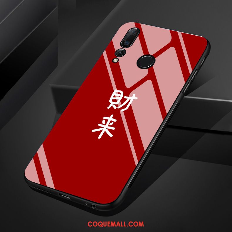 Étui Huawei P Smart+ 2019 Jaune Silicone Charmant, Coque Huawei P Smart+ 2019 Frais Chanceux