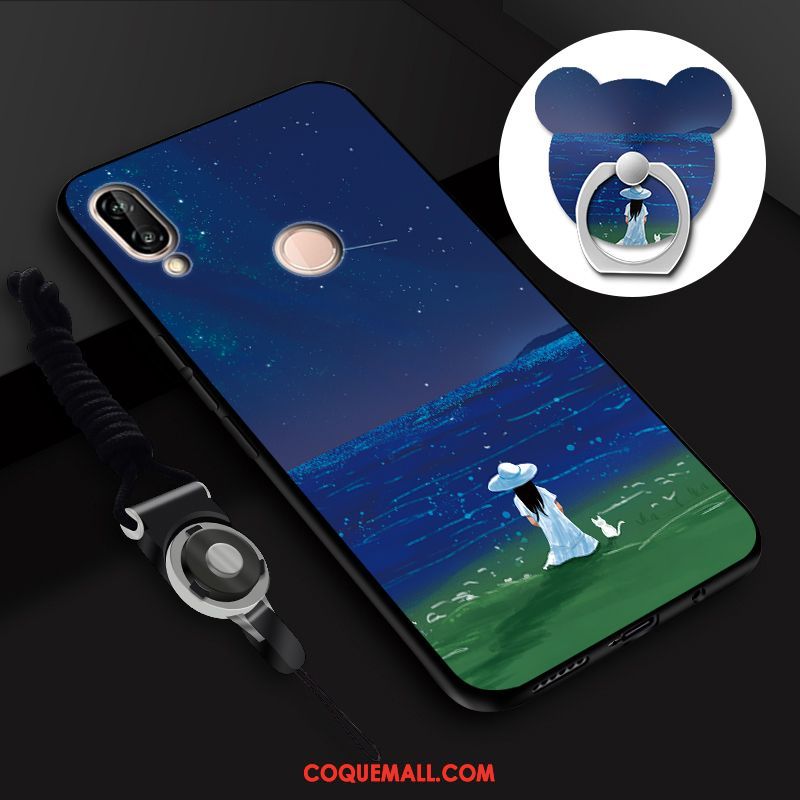 Étui Huawei P Smart 2019 Jeunesse Rose Nouveau, Coque Huawei P Smart 2019 Téléphone Portable Fluide Doux