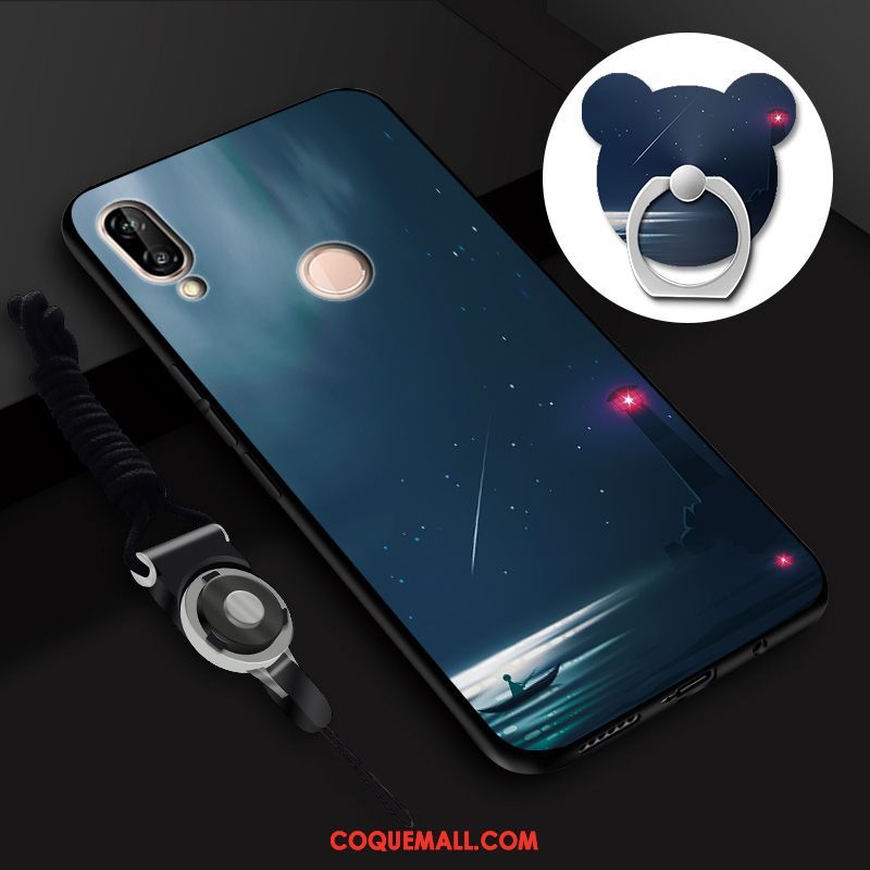 Étui Huawei P Smart 2019 Jeunesse Rose Nouveau, Coque Huawei P Smart 2019 Téléphone Portable Fluide Doux