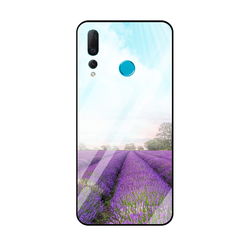 Étui Huawei P Smart+ 2019 Miroir Verre Téléphone Portable, Coque Huawei P Smart+ 2019 Paysage Incassable