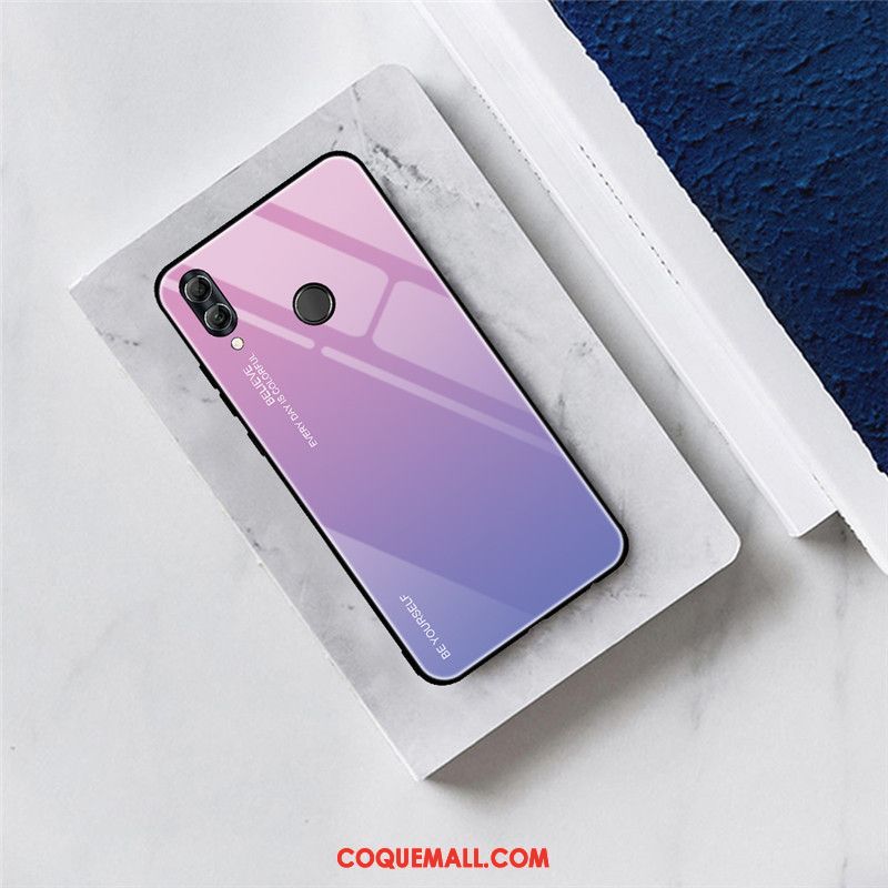 Étui Huawei P Smart 2019 Net Rouge Protection Or, Coque Huawei P Smart 2019 Couvercle Arrière Tout Compris