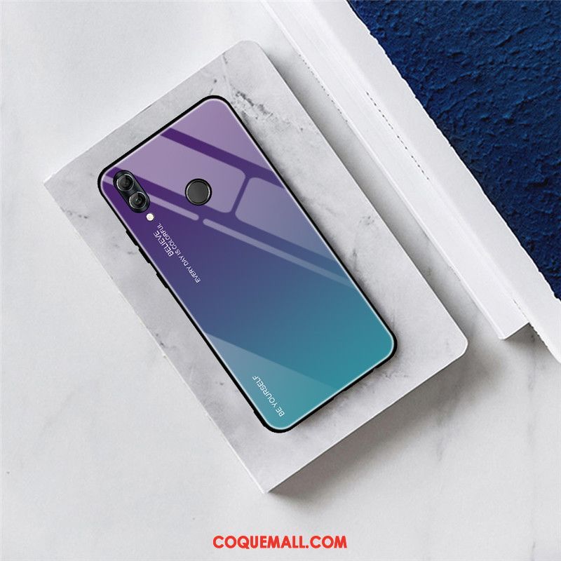 Étui Huawei P Smart 2019 Net Rouge Protection Or, Coque Huawei P Smart 2019 Couvercle Arrière Tout Compris