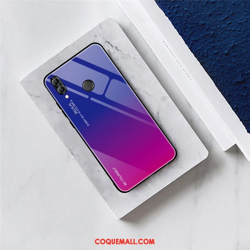 Étui Huawei P Smart 2019 Net Rouge Protection Or, Coque Huawei P Smart 2019 Couvercle Arrière Tout Compris