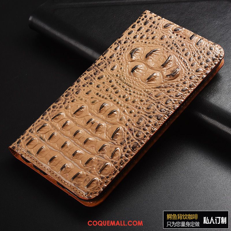 Étui Huawei P Smart+ 2019 Noir Téléphone Portable Crocodile, Coque Huawei P Smart+ 2019 Tout Compris En Cuir