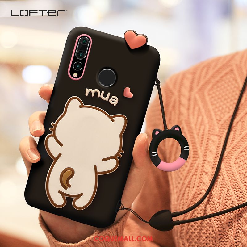 Étui Huawei P Smart+ 2019 Ornements Suspendus Incassable Longue, Coque Huawei P Smart+ 2019 Fluide Doux Dessin Animé