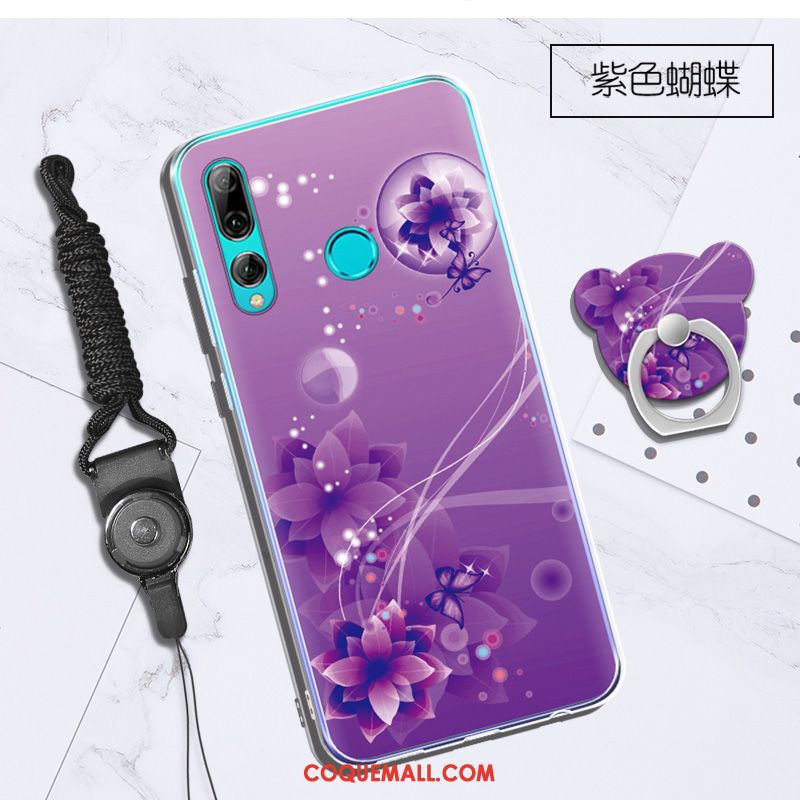 Étui Huawei P Smart+ 2019 Ornements Suspendus Support Tendance, Coque Huawei P Smart+ 2019 Blanc Téléphone Portable