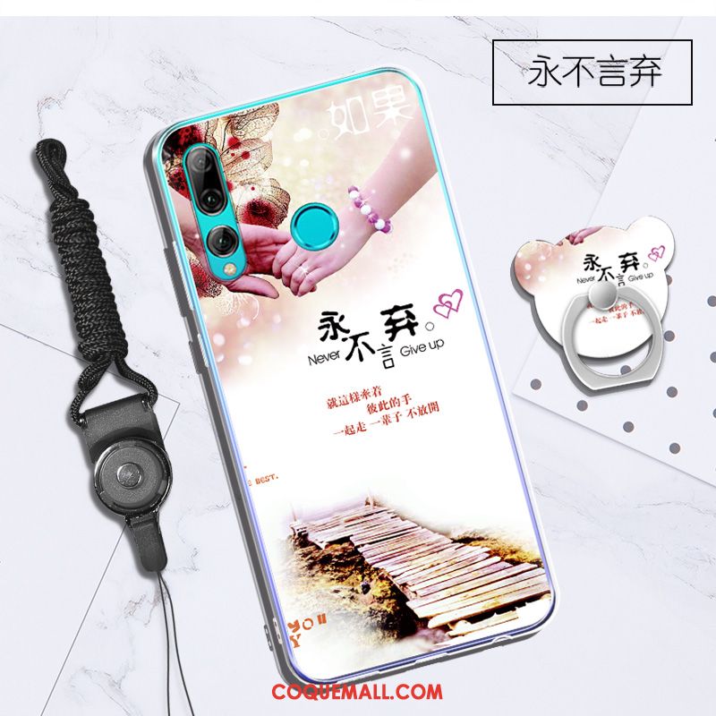 Étui Huawei P Smart+ 2019 Ornements Suspendus Support Tendance, Coque Huawei P Smart+ 2019 Blanc Téléphone Portable