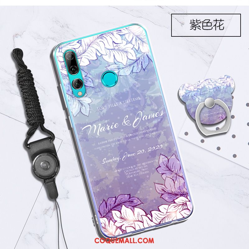 Étui Huawei P Smart+ 2019 Ornements Suspendus Support Tendance, Coque Huawei P Smart+ 2019 Blanc Téléphone Portable