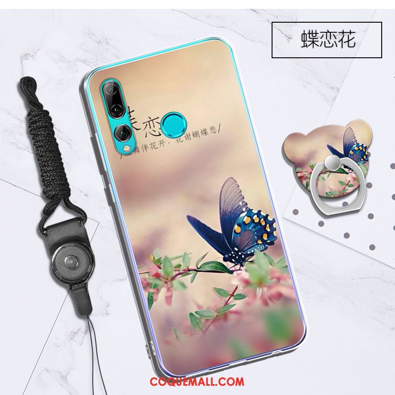 Étui Huawei P Smart+ 2019 Ornements Suspendus Support Tendance, Coque Huawei P Smart+ 2019 Blanc Téléphone Portable