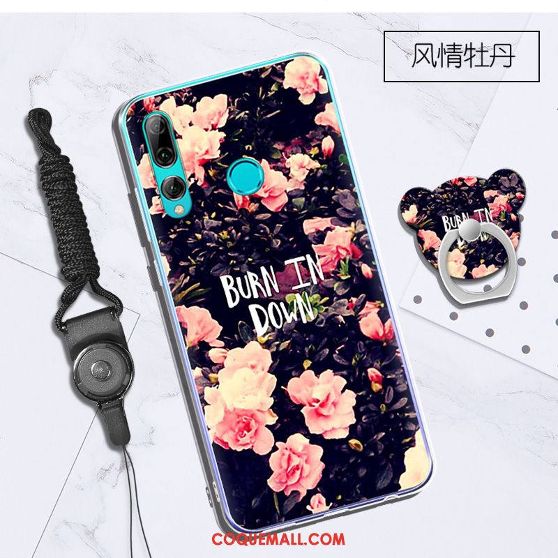 Étui Huawei P Smart+ 2019 Ornements Suspendus Support Tendance, Coque Huawei P Smart+ 2019 Blanc Téléphone Portable