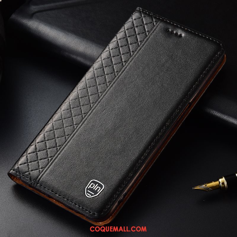 Étui Huawei P Smart+ 2019 Plaid Tout Compris Téléphone Portable, Coque Huawei P Smart+ 2019 En Cuir Cuir Véritable