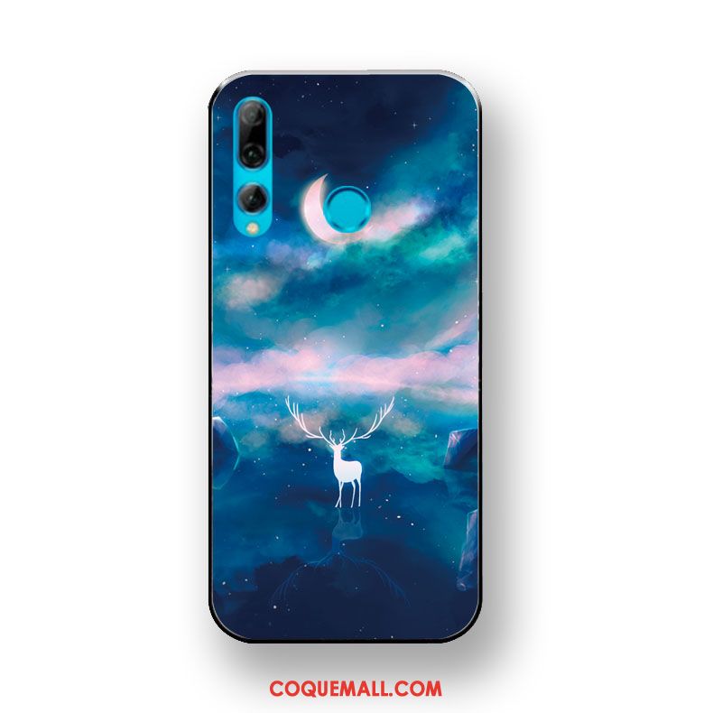 Étui Huawei P Smart+ 2019 Protection Téléphone Portable Fluide Doux, Coque Huawei P Smart+ 2019 Blanc Tout Compris