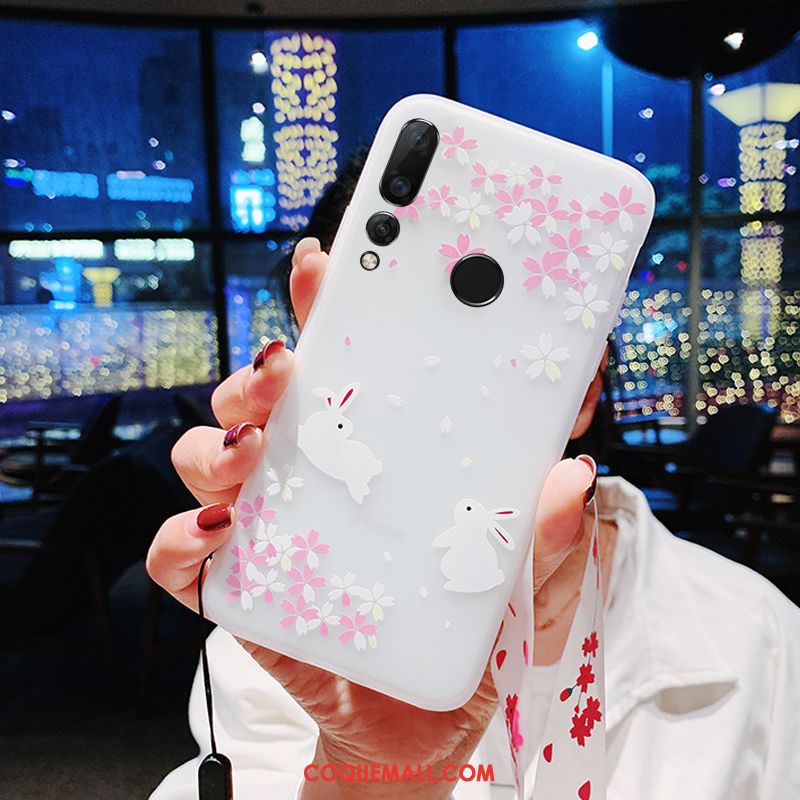 Étui Huawei P Smart+ 2019 Sakura Tendance Ornements Suspendus, Coque Huawei P Smart+ 2019 Silicone Incassable