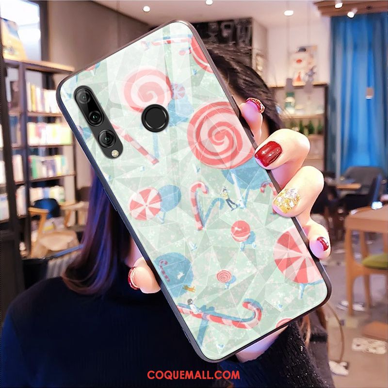 Étui Huawei P Smart+ 2019 Silicone Marque De Tendance Modèle Fleurie, Coque Huawei P Smart+ 2019 Téléphone Portable Jaune