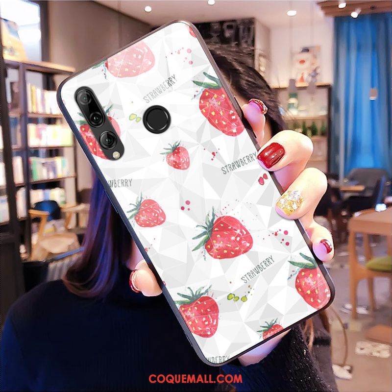 Étui Huawei P Smart+ 2019 Silicone Marque De Tendance Modèle Fleurie, Coque Huawei P Smart+ 2019 Téléphone Portable Jaune