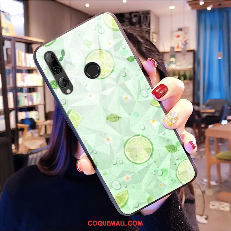 Étui Huawei P Smart+ 2019 Silicone Marque De Tendance Modèle Fleurie, Coque Huawei P Smart+ 2019 Téléphone Portable Jaune