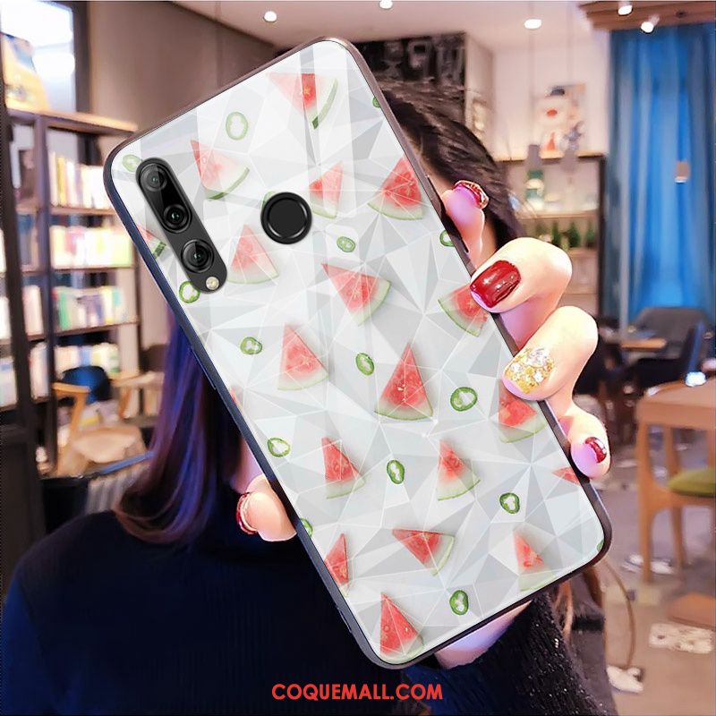 Étui Huawei P Smart+ 2019 Silicone Marque De Tendance Modèle Fleurie, Coque Huawei P Smart+ 2019 Téléphone Portable Jaune